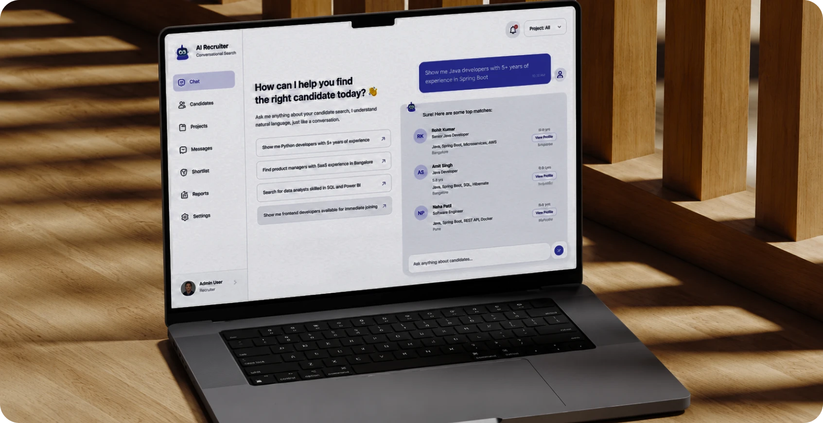 Conversational Candidate Search